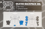 FR SKATES BACKPACK 30 LT BLACK