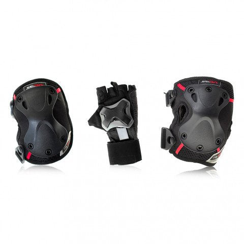 Protecciones SFR Pack3 Negro Rojo Para Niños Online